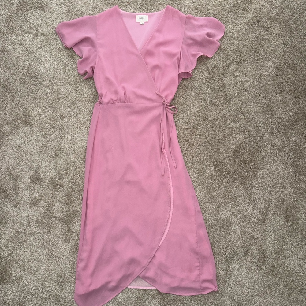 Everly - Pink Midi dress